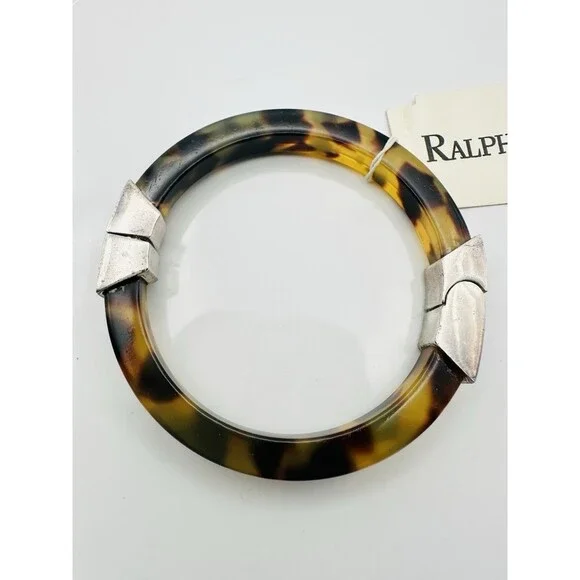 Vintage Ralph Lauren Faux Tortoise Shell Bangle Bracelet
